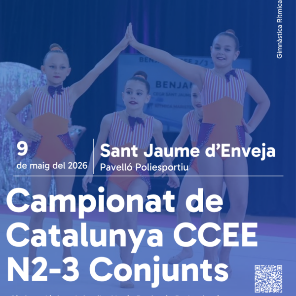 Tres Campionats de Catalunya de Gimnàstica Rítmica es decidiran a Sant Jaume d’Enveja aquest cap de setmana